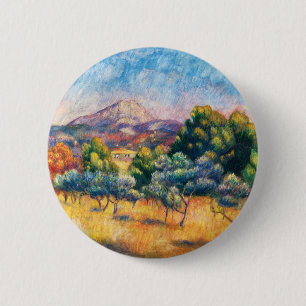 Montagne Sainte-Victoire (Paysage) Renoir Button