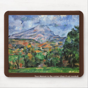 Montagne Sainte-Victoire von Paul Cézanne Mousepad