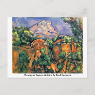 Montagne Sainte-Victoire von Paul Cezanne Postkarte