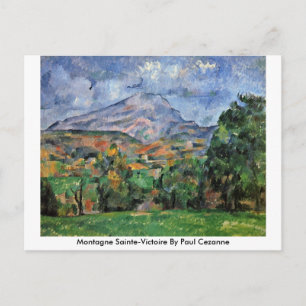 Montagne Sainte-Victoire von Paul Cezanne Postkarte