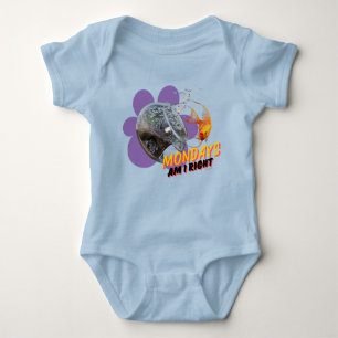 Montags, habe ich recht? baby strampler