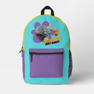 Montags, habe ich recht? bedruckter rucksack