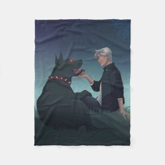 Montague & Strong Fleece Blanket - Simon & Peaches (Vorderseite)