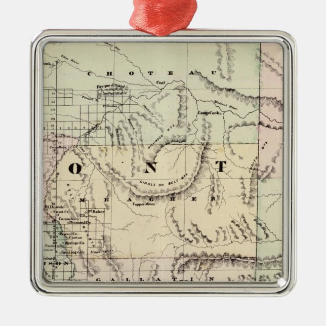 Montana 2 ornament aus metall (Vorne)