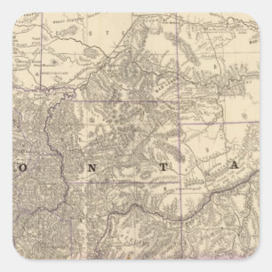 Montana 3 quadratischer aufkleber