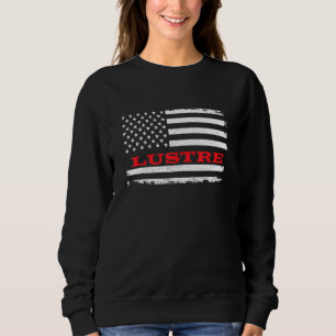 Montana American Flag Luster Usa Patriotic Souveni Sweatshirt