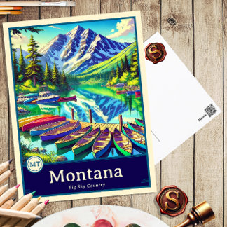 Montana | Anime Style Cel Schattenkarte Postkarte