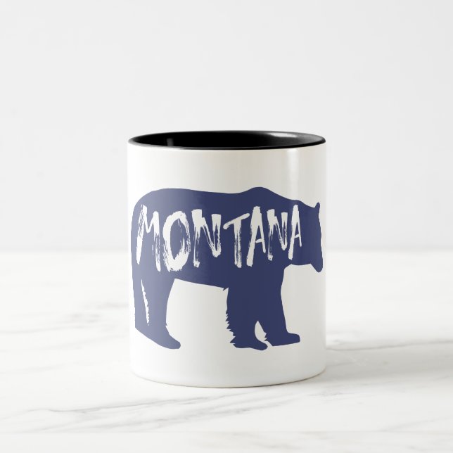 Montana Bear Zweifarbige Tasse (Mittel)