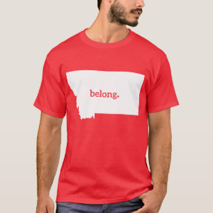 Montana Belong Staat Karte T-Shirt