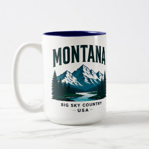 Montana Berg Erbe Zweifarbige Tasse