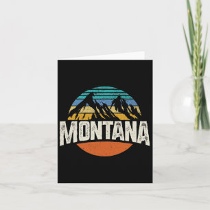 Montana Berge Retro Design Wandern Karte