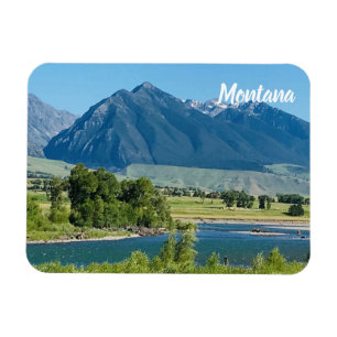 Montana Bergflüsse Souvenir Flexibler Kühlschrank Magnet