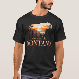 Montana Bergwandern Gebirgsstaat T-Shirt
