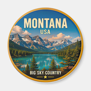 Montana Big Sky Country Abenteuer Magnet