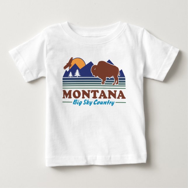 Montana Big Sky Country Baby T-shirt (Vorderseite)