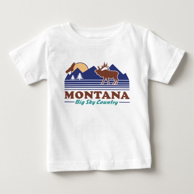 Montana Big Sky Country Baby T-shirt (Vorderseite)