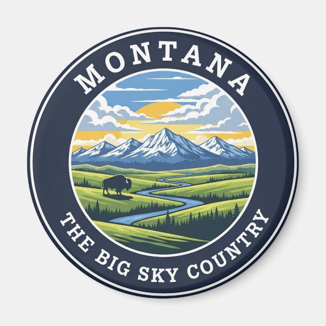 Montana Big Sky Country Magnet (Vorne)