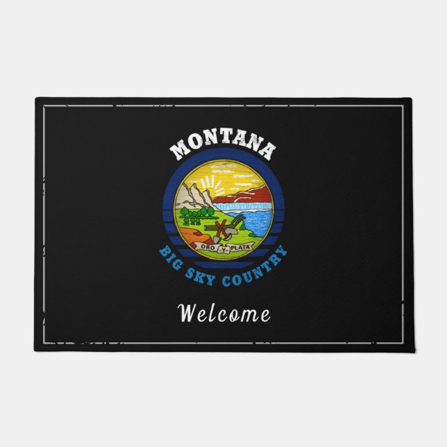 MONTANA BIG SKY State FLAG Fußmatte (Vorderseite)