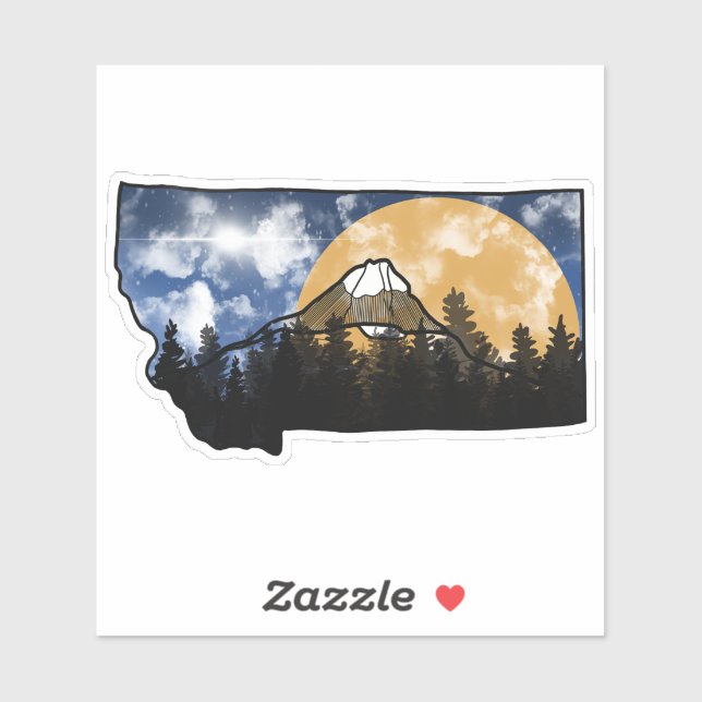 Montana bunt aufkleber (Blatt)