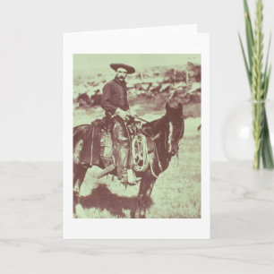 Montana-Cowboy, c.1880 (b/w Foto) Karte
