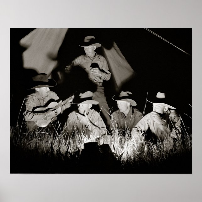 Montana Cowboys, 1939. Vintages Foto Poster (Vorne)