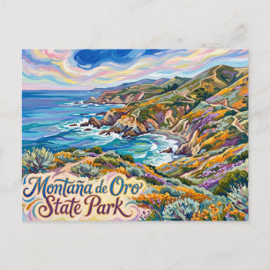 Montaña de Oro State Park Kalifornien Postkarte