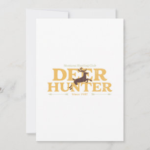Montana Deer Junting Club Feiertagskarte
