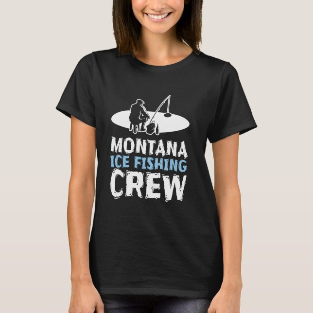Montana-Eisfischer-Crew T-Shirt (Vorderseite)
