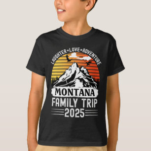 Montana-Familienreise 2025 Mountain Camping-Abente T-Shirt