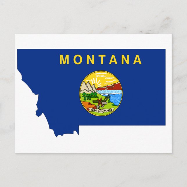 Montana Flag Karte (Vorderseite)