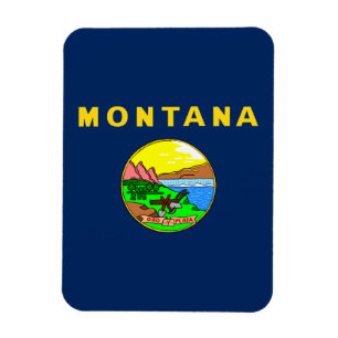 Montana-Flagge Magnet