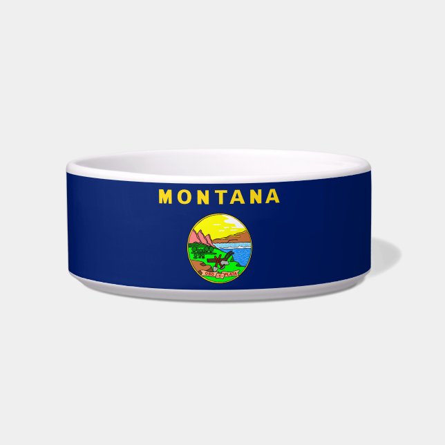 Montana-Flagge-Siegel Napf (Vorderseite)