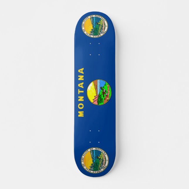 Montana-Flagge Skateboard (Vorne)