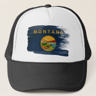 Montana-Flaggen-Fernlastfahrer-Hut Truckerkappe