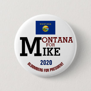 Montana für Mike Bloomberg für Präsident 2020 Button