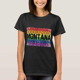 Montana Gay Pride Flag T-Shirt