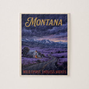 Montana-Gebirgslandschaft Puzzle