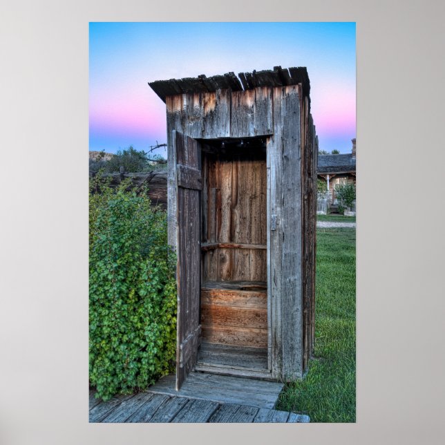 Montana Ghost Stadt Outhouse Poster (Vorne)