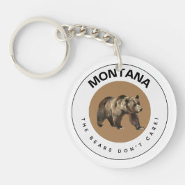 Montana Grizzly Bear Acrylic Schlüsselanhänger