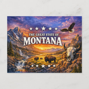 Montana Grußkarte Postkarte