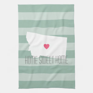 Montana Heimatliebe mit individuellem Herzen Handtuch