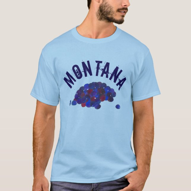 Montana Huckleberries Blue Huckleberry Frucht Berr T-Shirt (Vorderseite)
