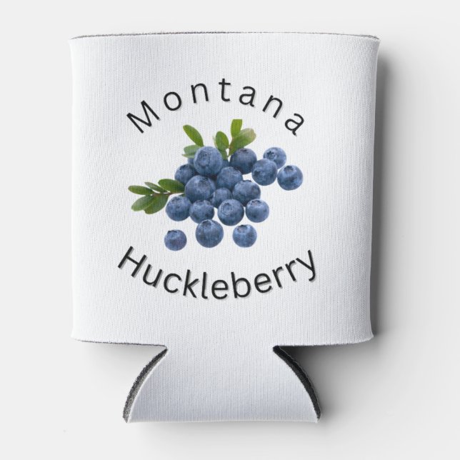 Montana Huckleberry. Montana, Sportsmen, im Freien Dosenkühler (Vorderseite)