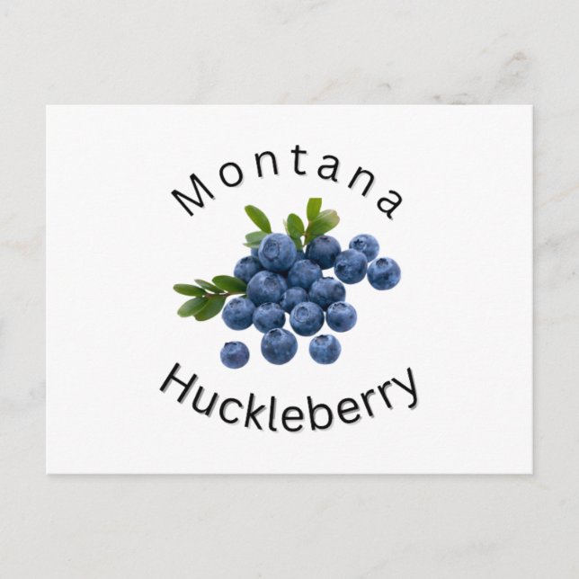 Montana Huckleberry. Montana, Sportsmen, im Freien Postkarte (Vorderseite)