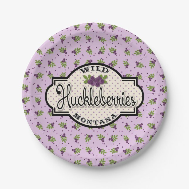 Montana Huckleberry Paper Tellers Pappteller (Vorderseite)