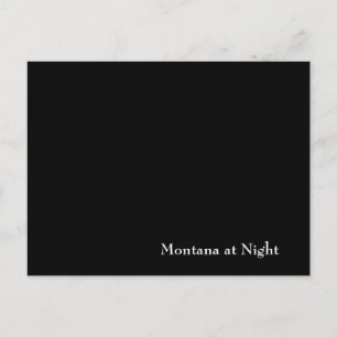 Montana in der Nacht Postkarte