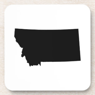 Montana in Schwarz und Weiß Untersetzer