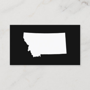 Montana in Weiß und Schwarz Visitenkarte