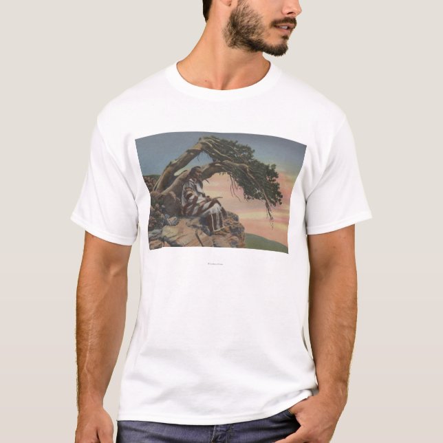 Montana - indischer Leiter im Glacier Nationalpark T-Shirt (Vorderseite)