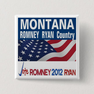 MONTANA ist Romney Ryan Land-Knopf Button